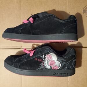 Vintage 90s Womens Airwalk Pink Rose Suede Skate Shoe Size 10 View ALL PICS